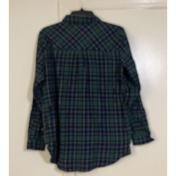 NEW Gap Women's Soft Cotton Flannel Shirt Relaxed Fit Button-Up Size M - Picture 4 of 13